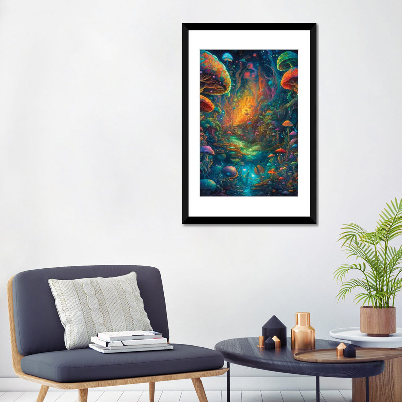 My First Journey, 32" H x 24" W x 1" D, Black Open Corner Frame Paper
