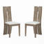 Chaise rembourrée en similicuir