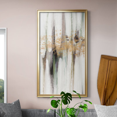 " Falling Gold Leaf I " Painting Print