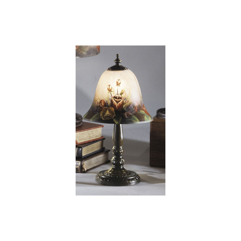 Lampe de table 14" jardin rose Nance