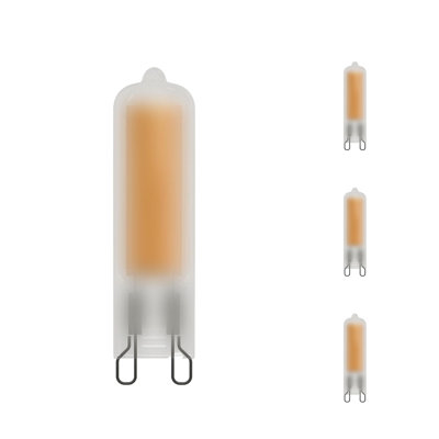 Ampoule T5 4,5 W à intensité variable avec finition en verre givré et base (G9)