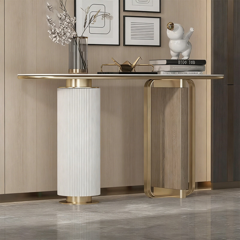 Console moderne et créative multifonctionnelle, 33.46" H x 39.37" W x 13.78" D