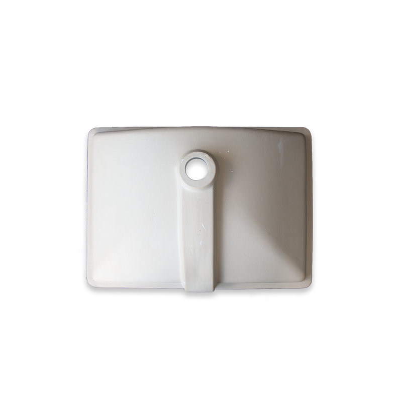 Wells Sinkware Rhythm Series 15.5'' Vitreous China Rectangular Bathroom Sink with Overflow, Bisque