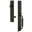 Carré Handleset with Deadbolt and Georgetown Door Lever and Rosette-42145807-42922677-42922682