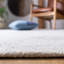 Tapis en laine / coton touffeté à la main Kohut en ivoire / bleu-1853527983