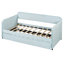 Canapé-lit rembourré simple avec lit gigogne et lattes de bois, bleu clair (ancien sku: LP000127AAC)-1889685347