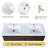 Alom 48'' Double Sink Wall Mounted Bathroom Vanity, Floating with 4 Drawers and Resin Basin Sink Top