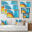 «Fractal Blue and Orange Junction», reproduction d'art sur toile moderne-1539970435-1539970457