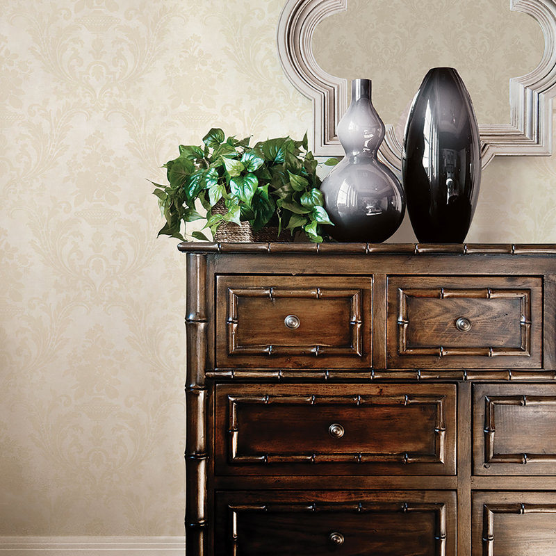 Positano 10m x 52.8cm Matte Wallpaper Roll, Cream/Beige