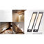 2 Pack Thin Aluminum Rechargeable Motion Sensor Cabinet Lights with Magnetic Mount and Adjustable 3 Colour Temperatures-112896287
