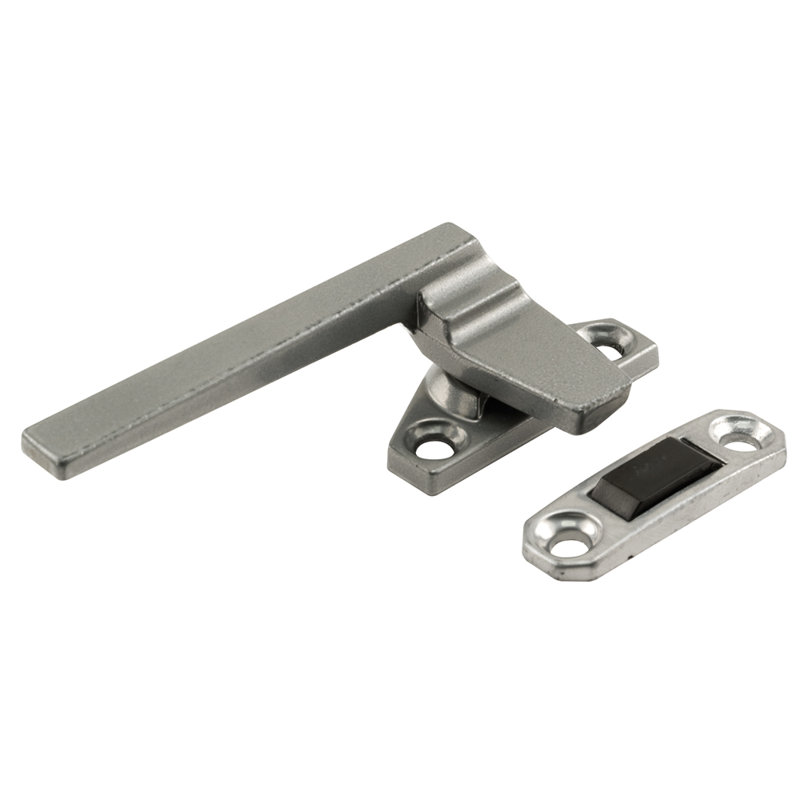 Poignée verrouillable à gauche avec base décalée Prime-Line (paquet simple), Aluminium