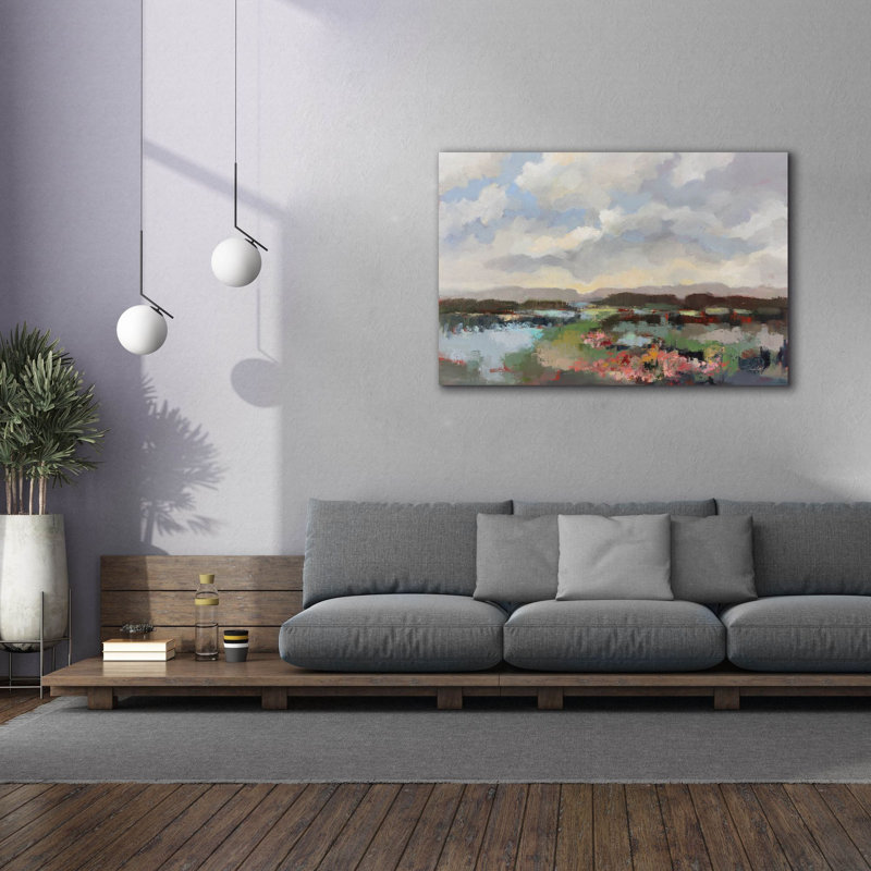 Toile épique «By the Lake» par Silvia Vassileva, 60 po x 40 po