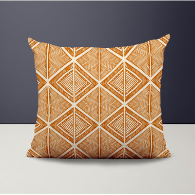Polyester Throw Square Indoor/Outdoor Pillow Cover & Insert