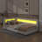 Upholstered Daybed With Storage Headboard, USB Ports & LED Belt, L-Shaped Platform Bed Frame-793959285-793959286