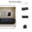 Canapé Chesterfield 94,5 po en cuir de vache grain de cuir pour salon | Structure en bois massif et design européen-648682251