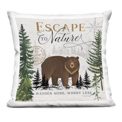 Coussin décoratif Escape To Nature, imprimé par Jennifer Pugh