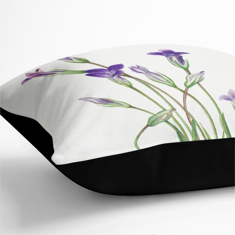 Square Cushion, 55cm H x 55cm W x 20cm D, Black