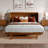 Tucson Wood Murphy Bed Chest with Storage Drawer, Built-in Charging station and Mattress-73206071-73206068