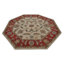 Tapis écologiques en laine touffetée à la main Sanna - octogone, couleur rouge-beige, design moderne contemporain, tapis antidérapants faits à la main épais pour le salon, la chambre à coucher-794612225-798833167