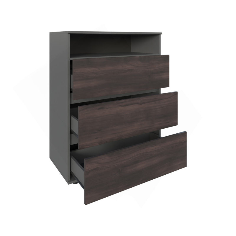 Tiroir Aberdeen, chambre, gris mat