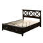 Lit pour grand lit avec rangement en X X 168,91 lb et 51,43 po Grand bois massif et