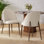 Upholstered Dining Chair with Metal Legs
