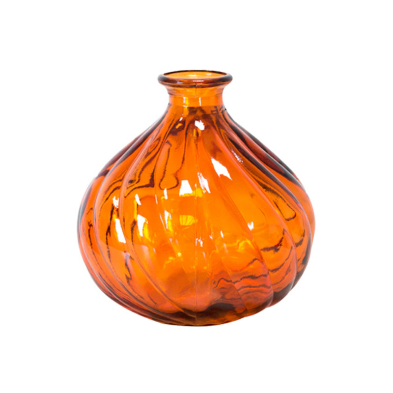Leonardo Glass Table Vase, Orange