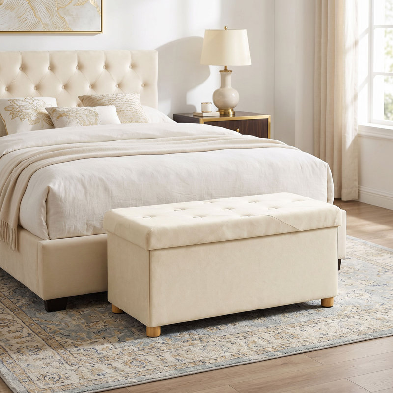 Blanket Chest, Cream, White