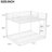 Metal Full Over Bunk Bed, White - Modern And Convenient For Homes Bed With Practical Stylish Bedroom-110245038-110245039