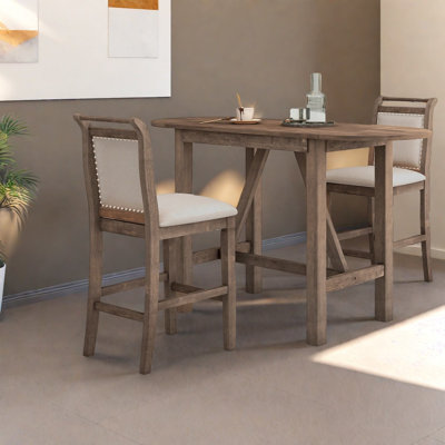 Extendable Dining Table Sets(must Include Both Table And Chair), Wood Kitchen