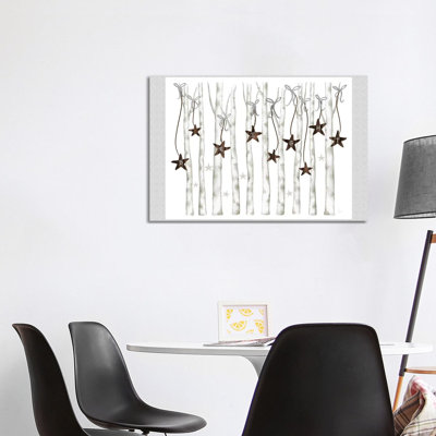 Merry And Bright Birch Trees II by Andi Metz - Wrapped Canvas Print
