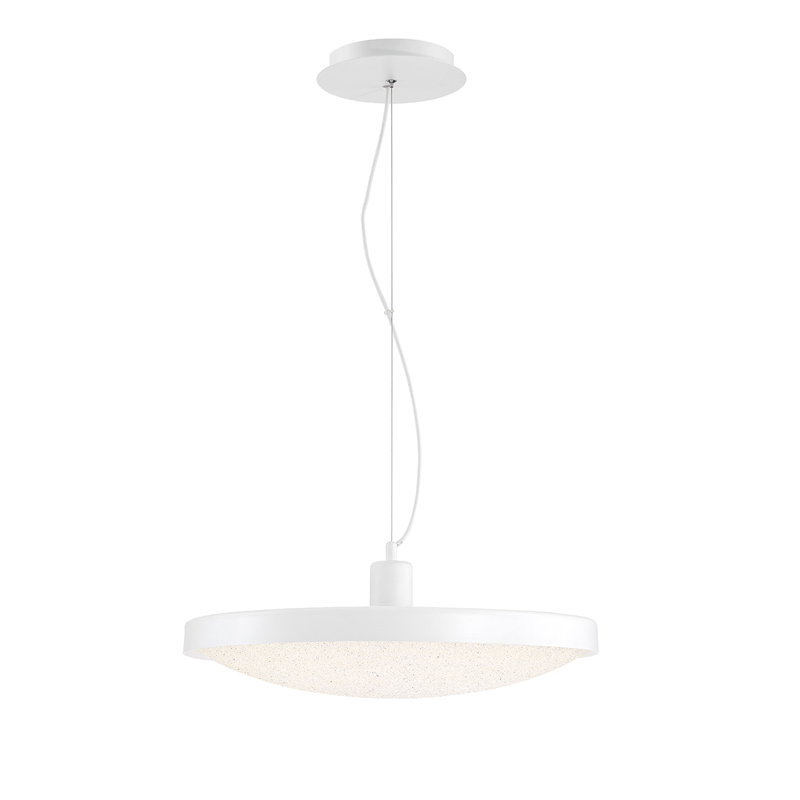 Luminaire suspendu tambour 1 lumière DEL Sandstone