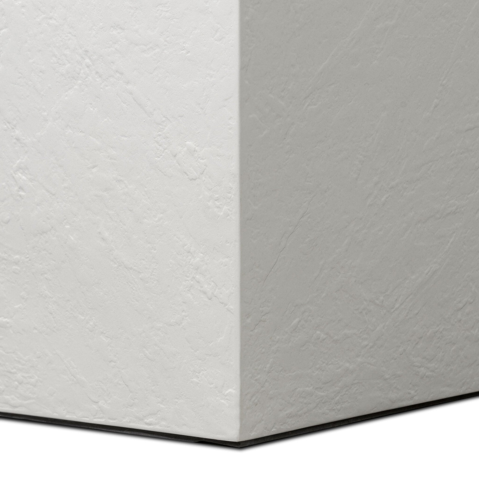 Nael Planter Box, 22" H x 22" W x 22" D, Textured White Concrete