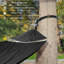 Hamac avec sangle d'arbre - noir-92668442