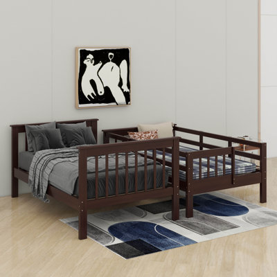 Stairway Twin-Over-Twin Bunk Bed With Guard Rail And Storage
