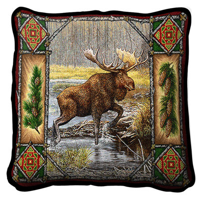 Cotton Reversible Throw Pillow