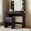 Coiffeuse 31 "avec miroir et 2 tiroirs-1111651193