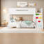 Lits avec rangement, lit simple en bois sur lit double, chambre d'enfant moderne