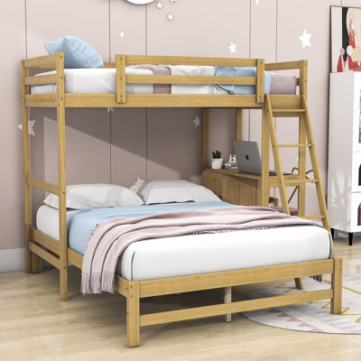 Fayla Kids Twin Over Full Bunk Bed with Drawers
