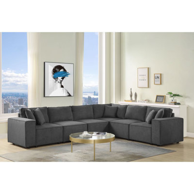 Canapé modulaire Ambrine 2 pièces Silvester