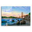 «Golden Gate Sunset, CA 2» par Eduardo Camoes, art en verre acrylique Wal-1897058072