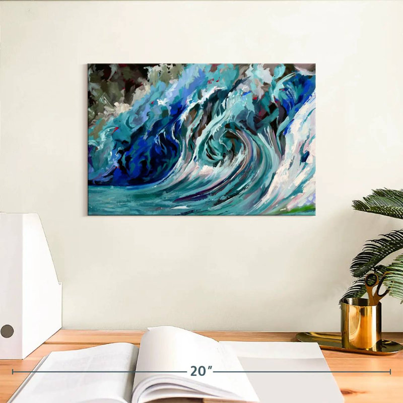 Gillard A Blue Wave, 8" H x 12" W