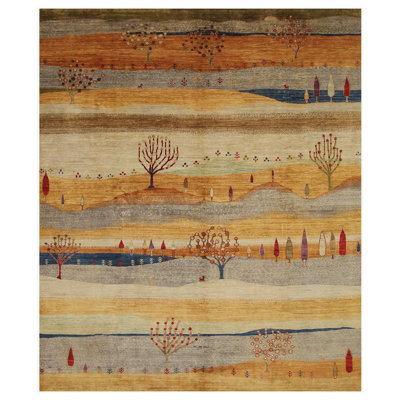 One-of-a-Kind 8'1" x 9'8" Hand Knotted Area Rug