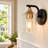Balendran Iron Wall Sconce-Seeded Glass-2109882725