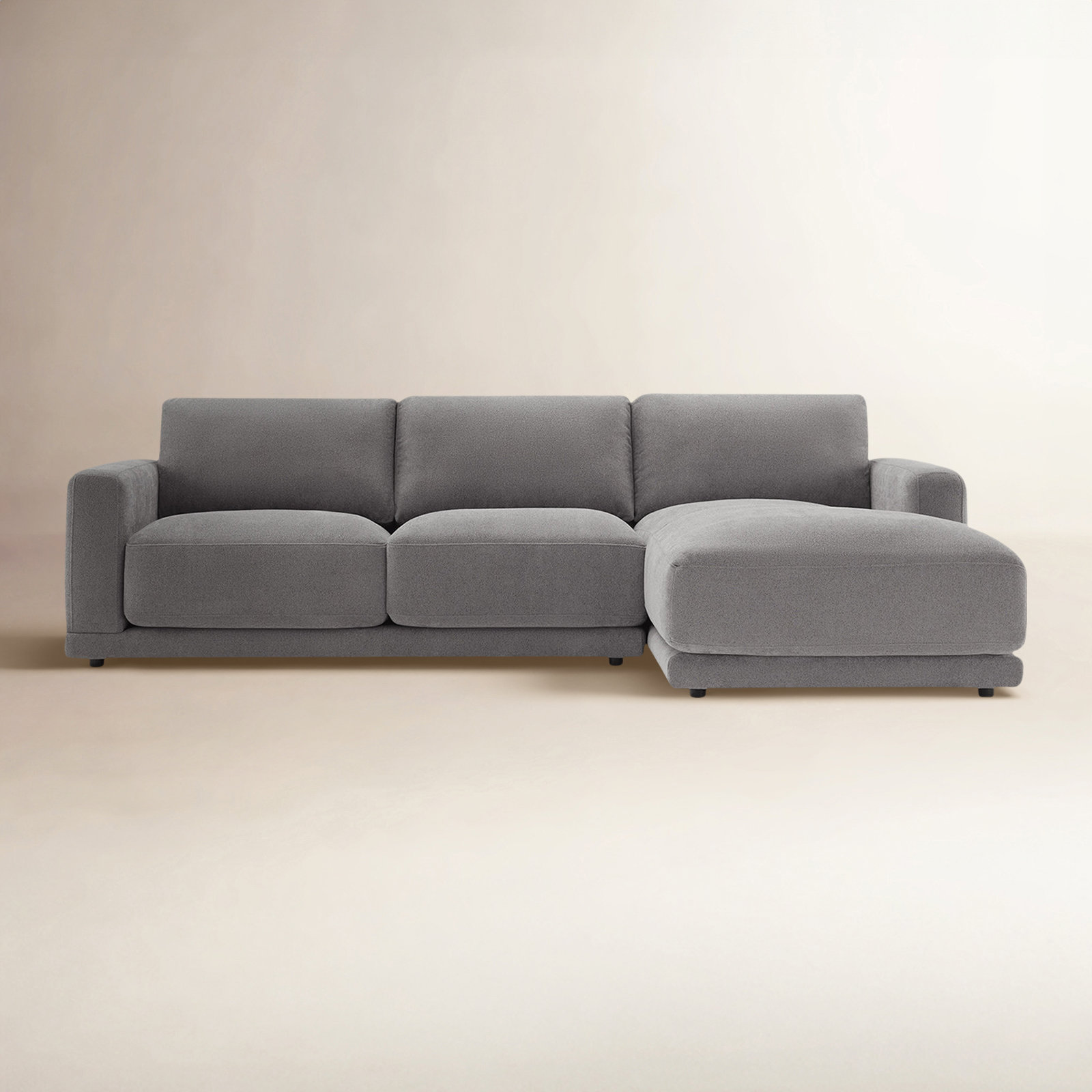 Blakes 2 - Piece Upholstered Chaise Sectional, Elite Pewter, Right Hand Facing