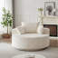 Fauteuil d'appoint rembourré en velours côtelé 55 po Victoria avec base pivotante à 360 ° Victoria-122549837
