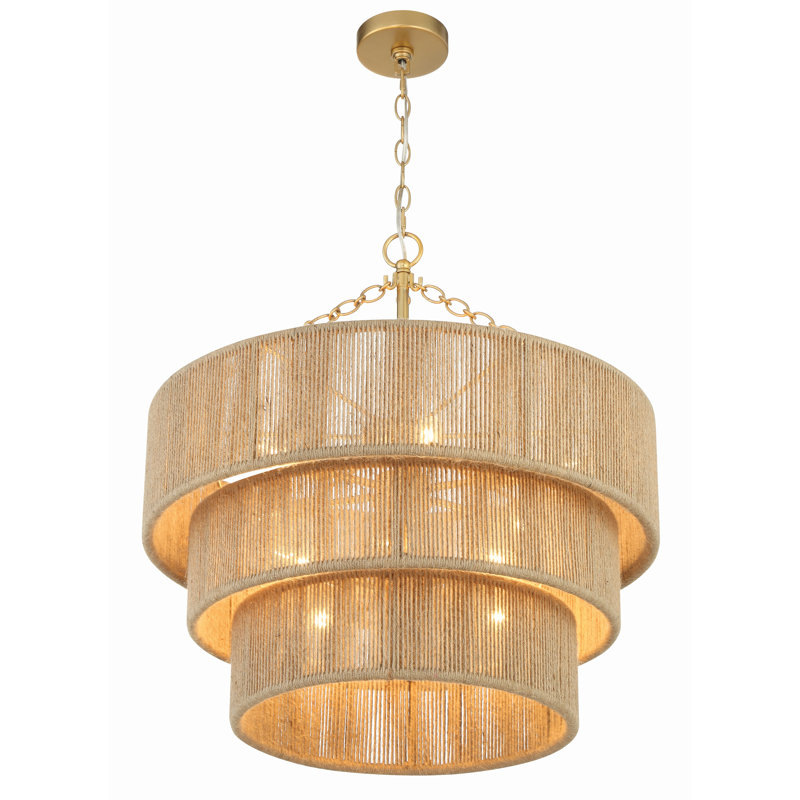 Chericka 10 - Light Dimmable Tiered Chandelier