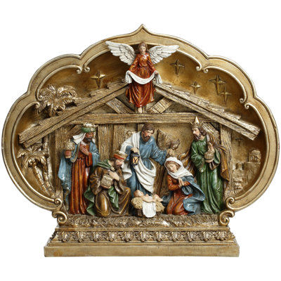 Nativity Scene Tabletop -15X12.5 Inches