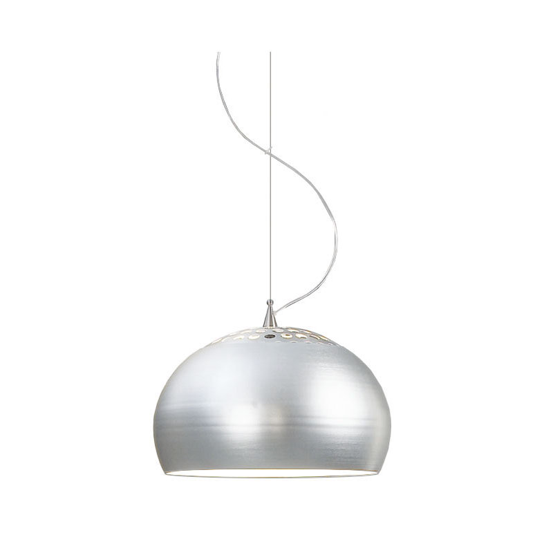 Fontenoy 1 - Light Aluminium Dome Pendant