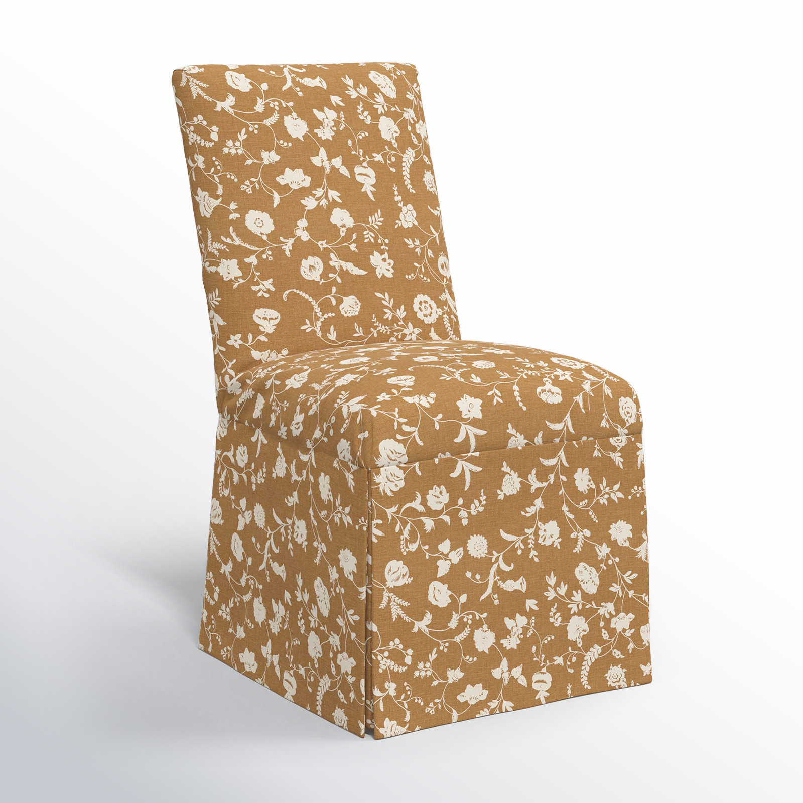 Silvia Parsons Chair, Robina Floral Ochre